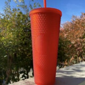 Neon Coral Starbucks Studded Tumbler 🤩 2020